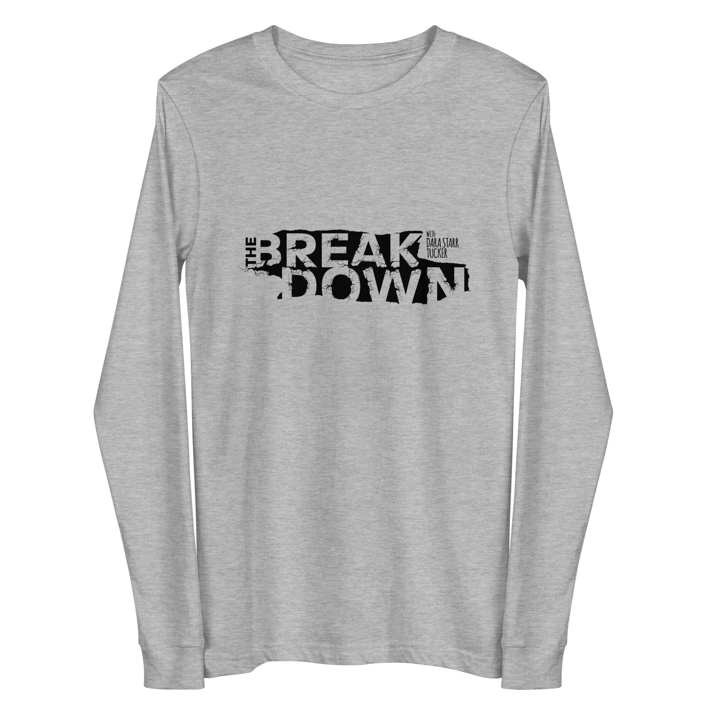 'The Breakdown' Men's Shirt - White/Silver Unisex Long Sleeve Tee