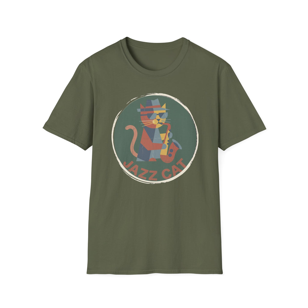 Jazz Cat Muted Colors