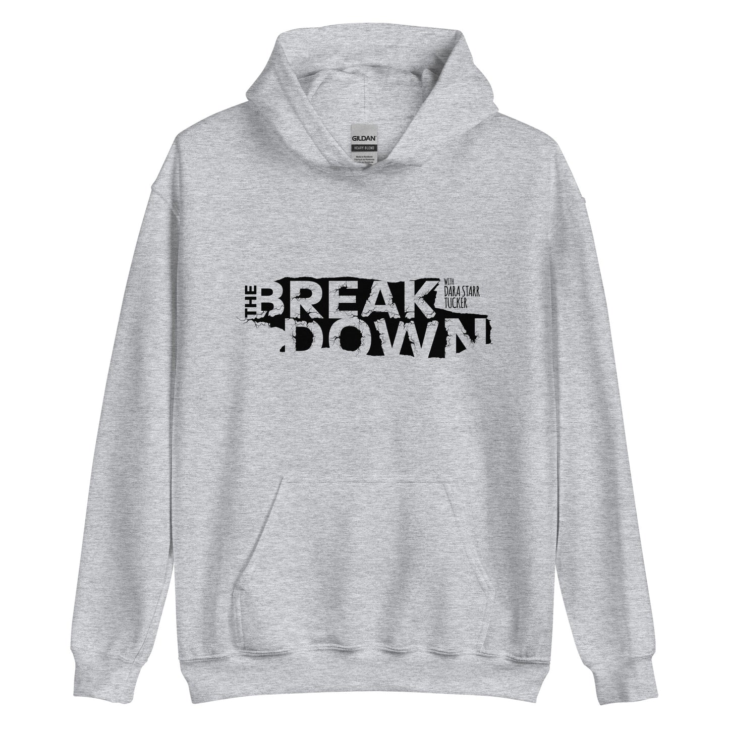 'The Breakdown' Unisex Hoodie - White/Gray