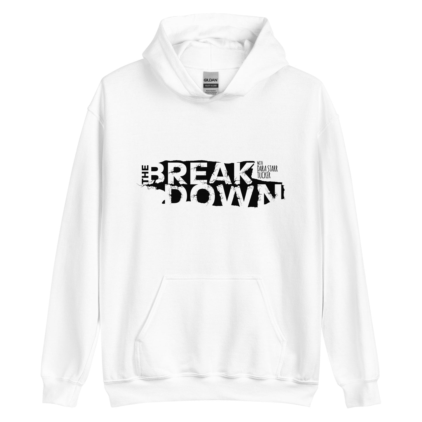 'The Breakdown' Unisex Hoodie - White/Gray