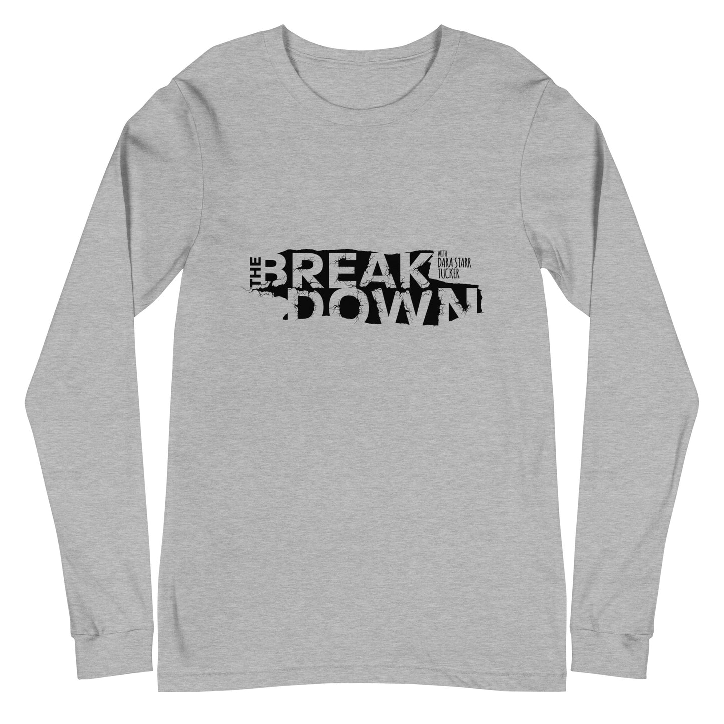 'The Breakdown' Men's Shirt - White/Silver Unisex Long Sleeve Tee